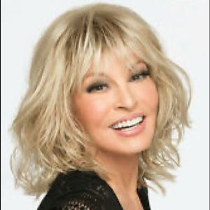 STOP TRAFFIC Wig by RAQUEL WELCH, Shaded Champagne, Soft Waves, Mono Crown, NEW!